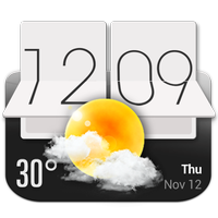 Cuaca dan jam HTC Sense gaya