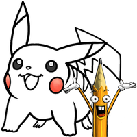 Cara Menggambar: Pokemon Pikachu