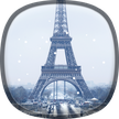 Salju di Paris-Wallpaper Hidup