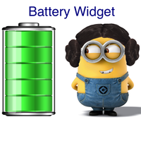 Widget baterai Minion gratis